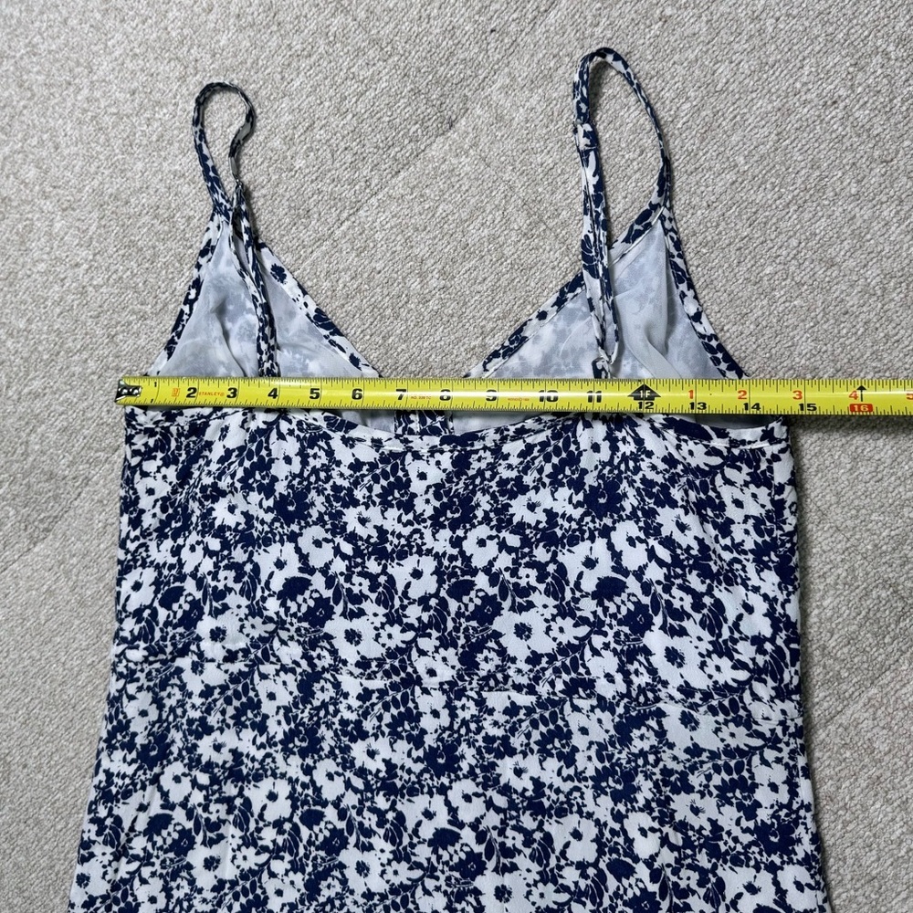 Rails Navy White Floral Button-Front Mini Dress Size Small - Picture 6 of 6